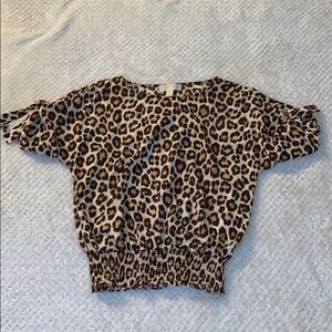 Michael Kors Cheeta Print Blouse